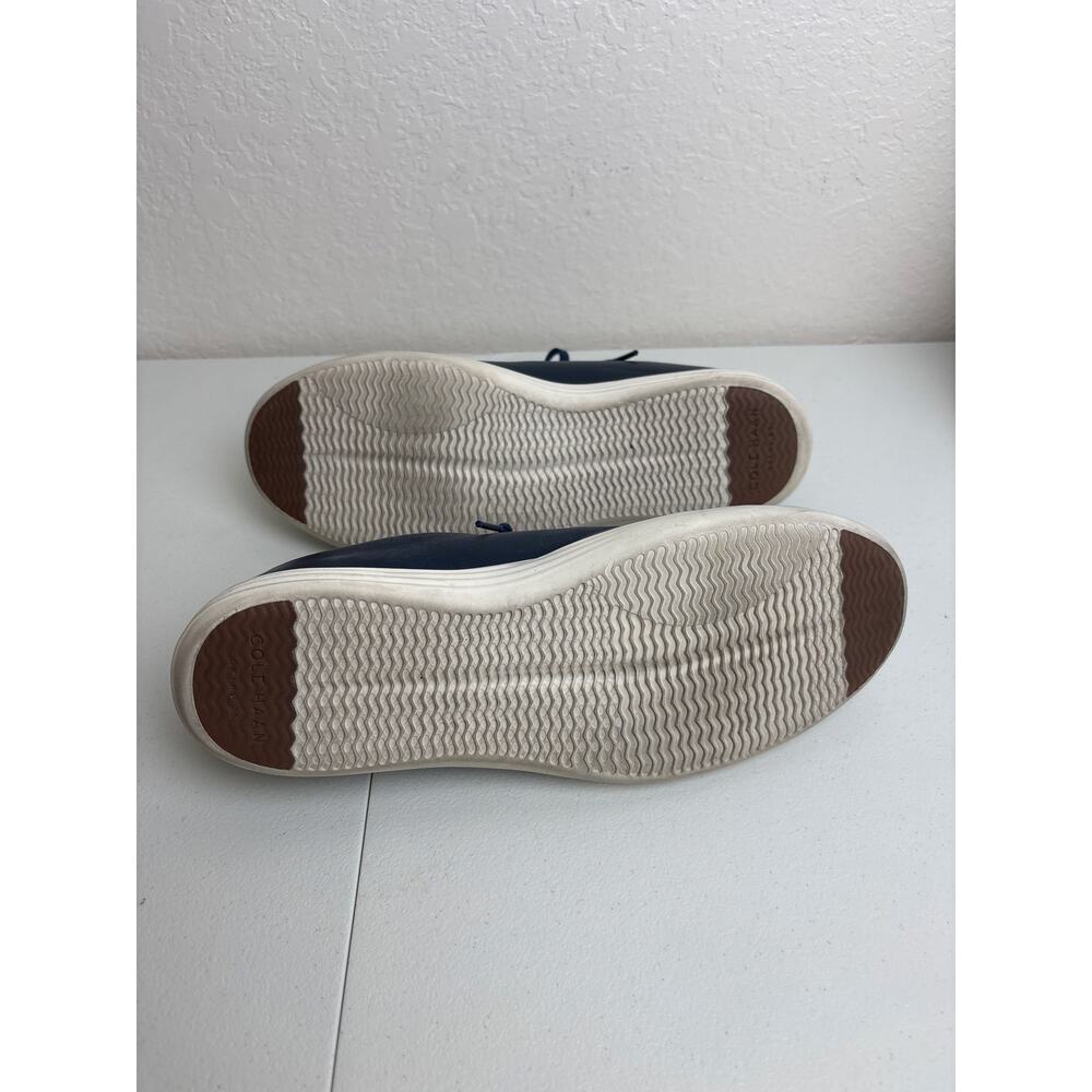 Cole Haan Grand.ØS Navy Leather Sneakers Men’s Size 8 Casual Lace Up - Picture 4 of 5
